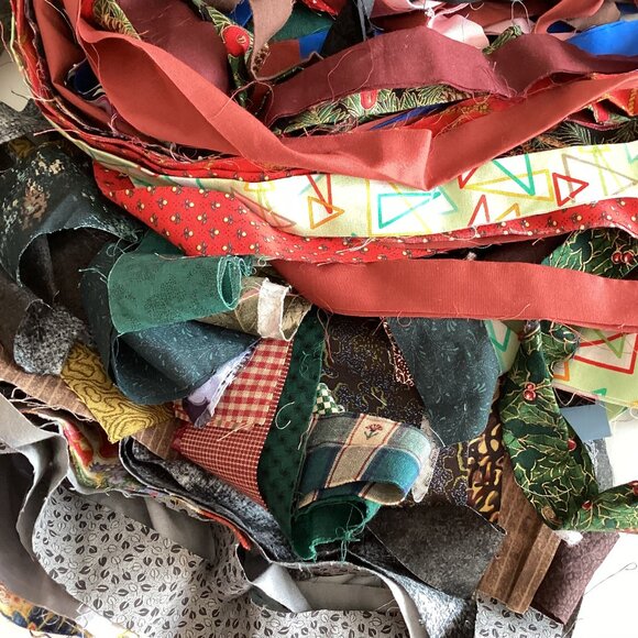 Lots of Fabric Strips Multicolored Binding Strip Quilting Cotton Material - Picture 2 of 9